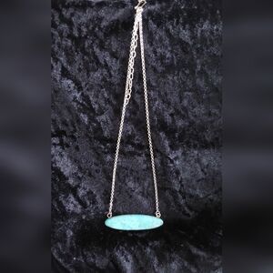 HORIZONTAL TURQUOISE BAR NECKLACE